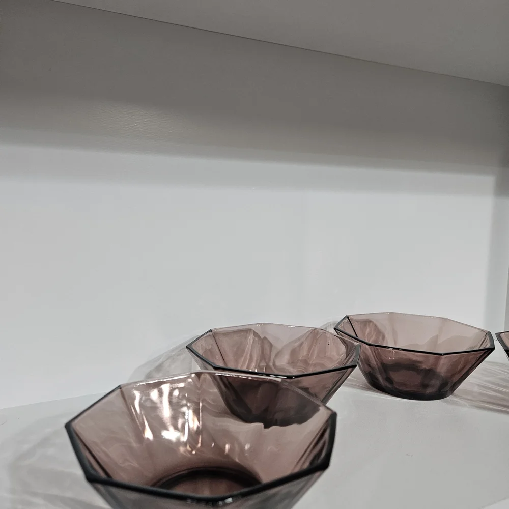 Hazel‎ Atlas Amethyst Serving Bowls - Set of 4
